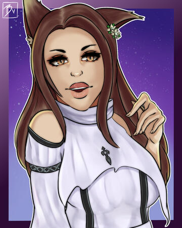 A celestial miqote